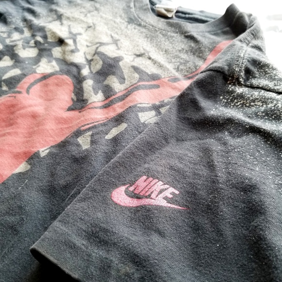 Vintage Nike Jordan S/S All-Over Print Grey Tag - Picture 4 of 8